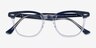 Ray-Ban RB5398 Hawkeye Transparent Blue AcetateEyeglass Frames from EyeBuyDirect, Closed View