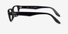 Ray-Ban RB5415D Black PlasticEyeglass Frames from EyeBuyDirect, Side View