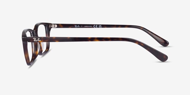 Ray-Ban RB5416D Tortoise AcetateEyeglass Frames from EyeBuyDirect, Side View