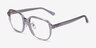 Ray-Ban RB5424D Transparent Gray AcetateEyeglass Frames from EyeBuyDirect, Angle View