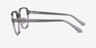 Ray-Ban RB5424D Transparent Gray AcetateEyeglass Frames from EyeBuyDirect, Side View