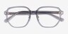 Ray-Ban RB5424D Transparent Gray AcetateEyeglass Frames from EyeBuyDirect, Closed View