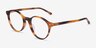 Ray-Ban RB5430F Striped Brown AcetateEyeglass Frames from EyeBuyDirect, Angle View