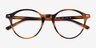 Ray-Ban RB5430F Striped Brown AcetateEyeglass Frames from EyeBuyDirect, Closed View