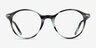 Ray-Ban RB5430F Striped Green AcetateEyeglass Frames from EyeBuyDirect, Front View
