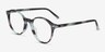 Ray-Ban RB5430F Striped Green AcetateEyeglass Frames from EyeBuyDirect, Angle View