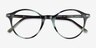 Ray-Ban RB5430F Striped Green AcetateEyeglass Frames from EyeBuyDirect, Closed View