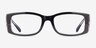 Ray-Ban RB5434F Miriam Black On Transparent PlasticEyeglass Frames from EyeBuyDirect, Front View