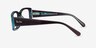 Ray-Ban RB5434F Miriam Brown On Transparent Blue PlasticEyeglass Frames from EyeBuyDirect, Side View