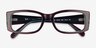 Ray-Ban RB5434F Miriam Brown On Transparent Blue PlasticEyeglass Frames from EyeBuyDirect, Closed View