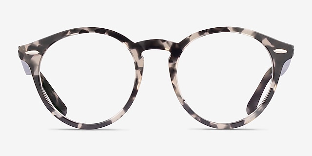 Ray-Ban RB7680V Larry Gray Tortoise AcetateEyeglass Frames from EyeBuyDirect, Front View