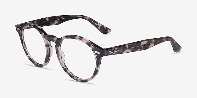 Ray-Ban RB7680V Larry Gray Tortoise AcetateEyeglass Frames from EyeBuyDirect, Angle View