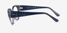 Vogue Eyewear VO5482 Transparent Blue PlasticEyeglass Frames from EyeBuyDirect, Side View
