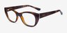 Vogue Eyewear VO5569 Écaille Noire PlastiqueMontures de lunettes de vue d'EyeBuyDirect, Vue d'Angle