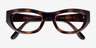 Vogue Eyewear VO5615 Total Dark Tortoise PlastiqueMontures de lunettes de vue d'EyeBuyDirect, Vue Rapprochée