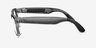 Ray-Ban Meta Wayfarer (Gen 2) Shiny Transparent Gray Plastic from EyeBuyDirect, Side View