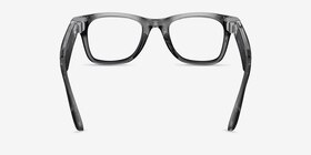 Ray-Ban Meta Wayfarer (Gen 2) Shiny Transparent Gray Plastic from EyeBuyDirect