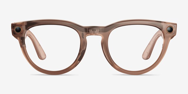 Ray-Ban Meta (Gen 2) Headliner Matte Peach Plastic from EyeBuyDirect, Front View