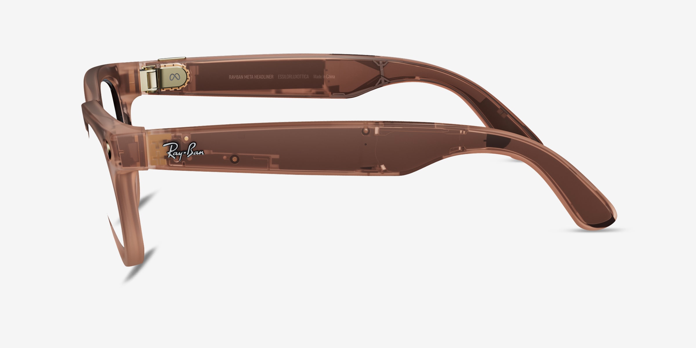 Ray-Ban Meta (Gen 2) Headliner - Round Matte Peach Frame