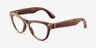 Ray-Ban Meta Skyler (Gen 2) Shiny Peach Plastic from EyeBuyDirect, Angle View