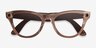 Ray-Ban Meta Skyler (Gen 2) Shiny Peach Plastic from EyeBuyDirect, Closed View