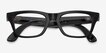 Ray-Ban Meta (Gen 2) Blayzer Optics Shiny Transparent Black Plastic from EyeBuyDirect, Closed View