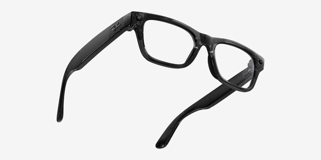 Ray-Ban Meta (Gen 2) Blayzer Optics Shiny Transparent Black Plastic from EyeBuyDirect