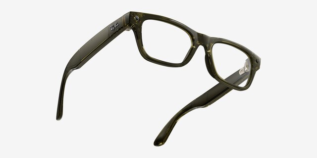 Ray-Ban Meta (Gen 2) Blayzer Optics Shiny Transparent Dark Olive Plastic from EyeBuyDirect