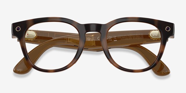Ray-Ban Meta (Gen 2) Scriber Optics Havana Plastic from EyeBuyDirect, Closed View