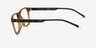 Armani Exchange AX3048F Shiny Transparent Green AcétateMontures de lunettes de vue d'EyeBuyDirect, Vue de Côté