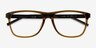 Armani Exchange AX3048F Shiny Transparent Green AcétateMontures de lunettes de vue d'EyeBuyDirect, Vue Rapprochée