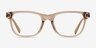 Armani Exchange AX3057F Shiny Transparent Tundra AcétateMontures de lunettes de vue d'EyeBuyDirect, Vue de Face