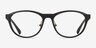 Oakley Draw Up Satin Black PlastiqueMontures de lunettes de vue d'EyeBuyDirect, Vue de Face