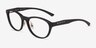 Oakley Draw Up Satin Black PlastiqueMontures de lunettes de vue d'EyeBuyDirect, Vue d'Angle