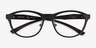 Oakley Draw Up Satin Black PlastiqueMontures de lunettes de vue d'EyeBuyDirect, Vue Rapprochée