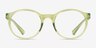 Oakley Spindrift Rx Polished Translucent Fern PlastiqueMontures de lunettes de vue d'EyeBuyDirect, Vue de Face