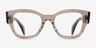 Ray-Ban RB7681V Jorge Transparent Gray AcétateMontures de lunettes de vue d'EyeBuyDirect, Vue de Face