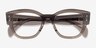 Ray-Ban RB7681V Jorge Transparent Gray AcétateMontures de lunettes de vue d'EyeBuyDirect, Vue Rapprochée
