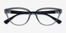 Vogue Eyewear VO5517B Transparent Azure PlastiqueMontures de lunettes de vue d'EyeBuyDirect, Vue Rapprochée
