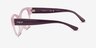 Vogue Eyewear VO5527F Opal Pink AcétateMontures de lunettes de vue d'EyeBuyDirect, Vue de Côté