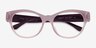 Vogue Eyewear VO5527F Opal Pink AcétateMontures de lunettes de vue d'EyeBuyDirect, Vue Rapprochée