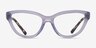 Vogue Eyewear VO5610B Transparent Purple PlasticEyeglass Frames from EyeBuyDirect, Front View
