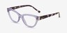 Vogue Eyewear VO5610B Transparent Purple PlasticEyeglass Frames from EyeBuyDirect, Angle View