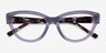 Vogue Eyewear VO5610B Transparent Purple PlasticEyeglass Frames from EyeBuyDirect, Closed View