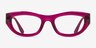 Vogue Eyewear VO5610B Transparent Fuchsia PlastiqueMontures de lunettes de vue d'EyeBuyDirect, Vue de Face
