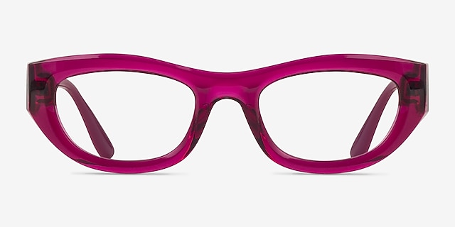 Vogue Eyewear VO5610B Transparent Fuchsia PlasticEyeglass Frames from EyeBuyDirect, Front View