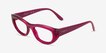 Vogue Eyewear VO5610B Transparent Fuchsia PlasticEyeglass Frames from EyeBuyDirect, Angle View