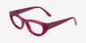 Vogue Eyewear VO5610B Transparent Fuchsia PlastiqueMontures de lunettes de vue d'EyeBuyDirect, Vue d'Angle
