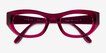 Vogue Eyewear VO5610B Transparent Fuchsia PlasticEyeglass Frames from EyeBuyDirect, Closed View