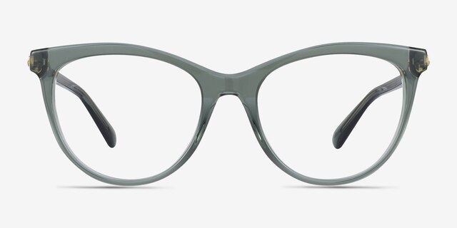 Swarovski SK2064 Transparent Green AcetateEyeglass Frames from EyeBuyDirect, Front View
